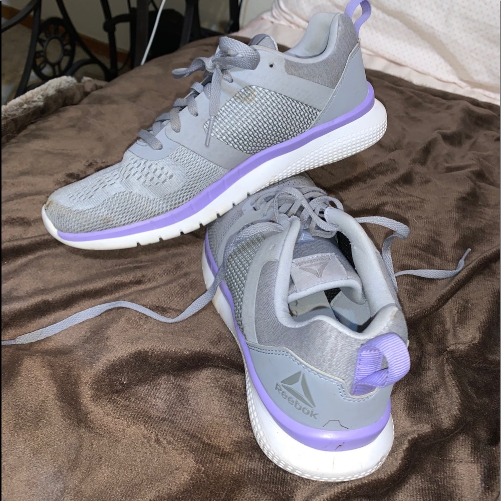 Purple & Grey Reebok Tennis shoes
